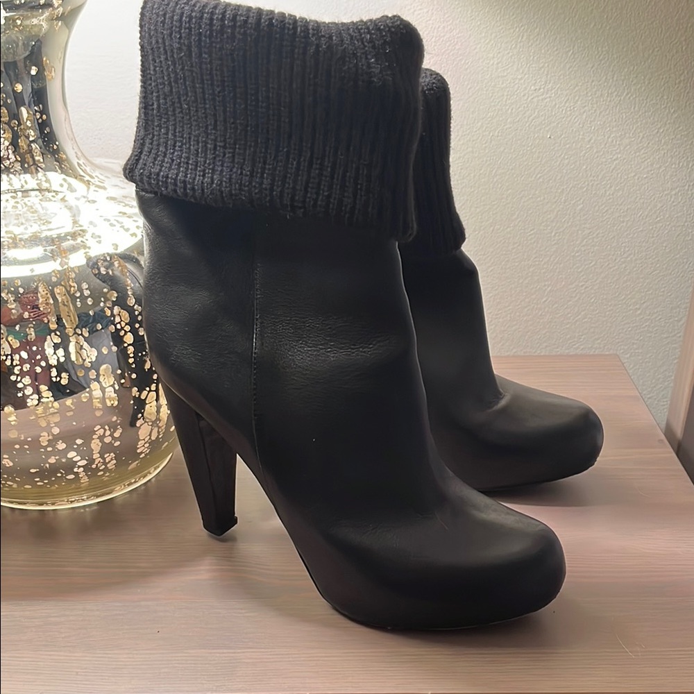 Loeffler Randall Black Leather Boots